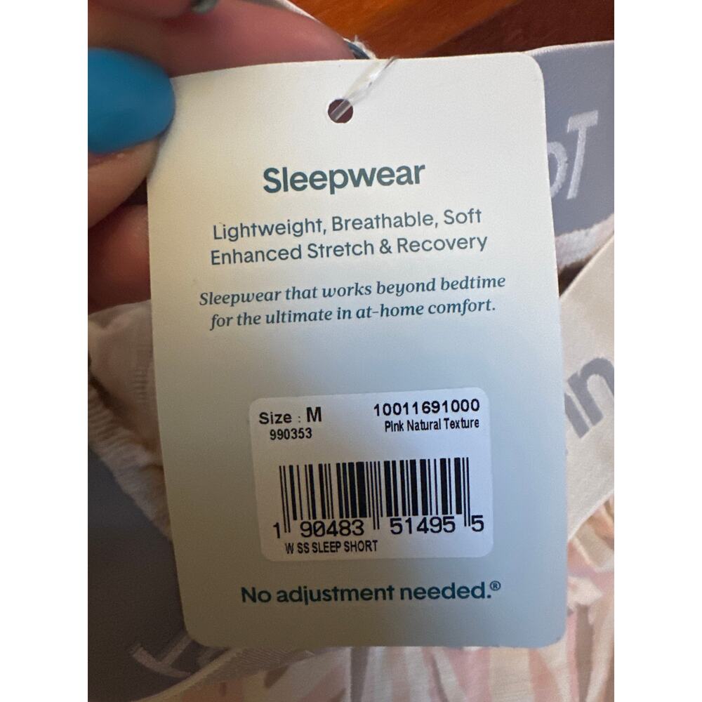 Tommy John second Skin Sleep Shorts Pink Natural Size Medium NWT - Picture 4 of 6